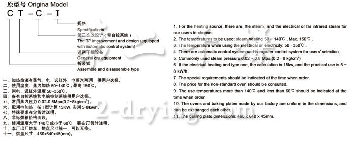 熱風循環烘箱主要技術參數及有關說明